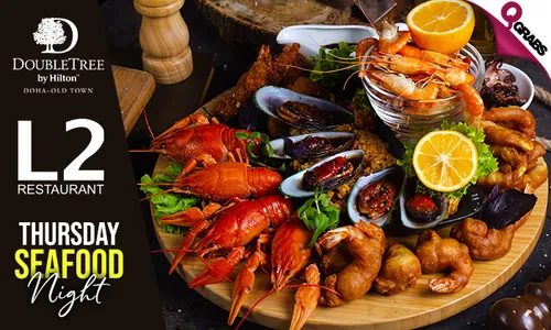 Thursday Seafood Dinner Buffet at DoubleTree by Hilton Doha!